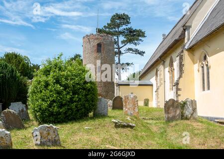 St Andrew’s Church, Bramfield, Suffolk, Regno Unito Foto Stock