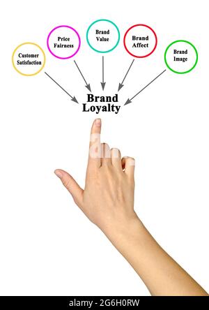 Cinque fattori che influenzano la fedeltà del marchio Foto Stock