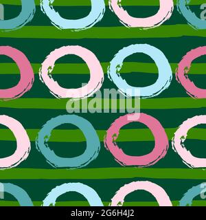 Motivo senza giunture creativo astratto con blot, punti, pennellate e sfondo artistico. Design astratto moderno per carta, copertine, tessuti, home de Illustrazione Vettoriale