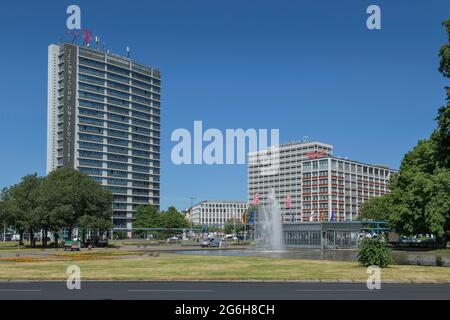 Telefunken-Hochhaus, Ernst-Reuter-Platz, Charlottenburg di Berlino, Deutschland Foto Stock