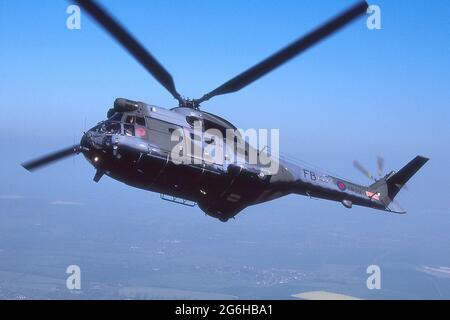 L'ELICOTTERO PUMA CELEBRA 50 ANNI DI SERVIZIO CON LA ROYAL AIR FORCE. Foto Stock