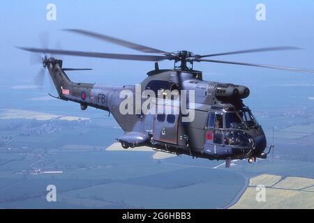 L'ELICOTTERO PUMA CELEBRA 50 ANNI DI SERVIZIO CON LA ROYAL AIR FORCE. Foto Stock