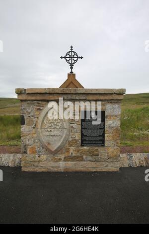 Glenbuck Heritage Village, East Ayrshire, Scozia, Regno Unito. L'ex villaggio minerario luogo di nascita del legendry Liverpool Football Manager Bill Shankly Foto Stock