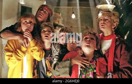 THE GOONIES 1985 Warner Bros film diretto da Richard Donner Foto Stock