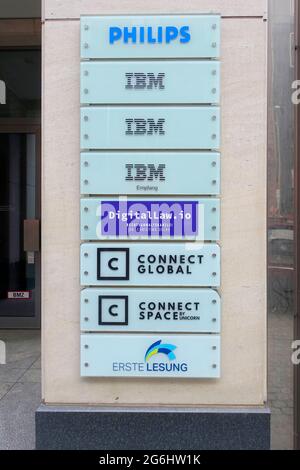 Philips e IBM a Berlino, in Germania Foto Stock