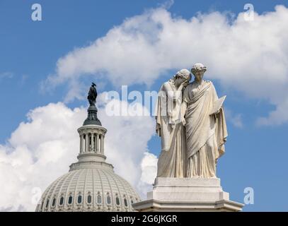 Monumento della pace al Campidoglio degli Stati Uniti Foto Stock