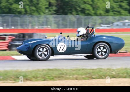 2021 Vintage Grand Prix SVRA al circuito Mid-Ohio Raceway. Ruotate due volte Foto Stock