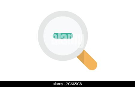 Icona Zoom indietro - immagine vettoriale dal design iconico Illustrazione Vettoriale