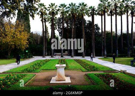 Il giardino nazionale di Atene, Grecia. Foto Stock
