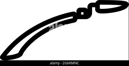 Icona Bike Fender. Design audace con larghezza della traccia modificabile. Illustrazione vettoriale. Illustrazione Vettoriale