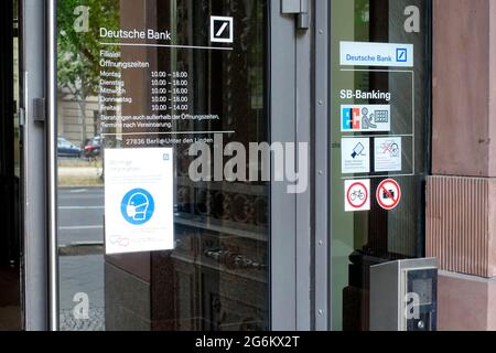 Deutsche Bank, Unter den Linden, Berlino, Germania Foto Stock