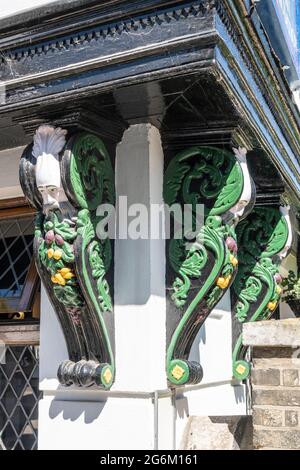 Saracens Head Inn Un edificio classificato di grado II a Diss, Norfolk Foto Stock