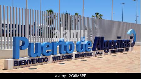 Puerto de Algeciras Andalusia Spagna Foto Stock