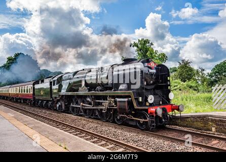 SR West Counry Class 21C146, Braunton (locomotiva a vapore 34052) Foto Stock