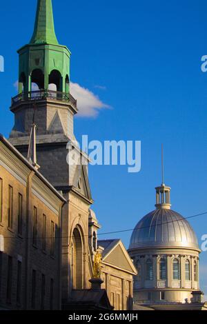 Canada, Quebec, Montreal, Notre Dame de Bon Secours, Cappella, Bonsecours Market, Foto Stock