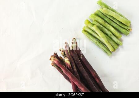 Fagiolo di Yardlong o legume vegetale, Foto Stock