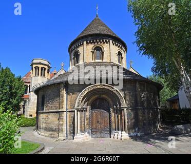 La Chiesa del Santo Sepolcro generalmente conosciuto come la rotonda Chiesa Cambridge Foto Stock