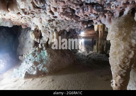 Cueva de Bellamar o Bellamar Caves Foto Stock