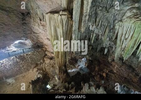 Cueva de Bellamar o grotte di Bellamar, Matanzas, Cuba Foto Stock