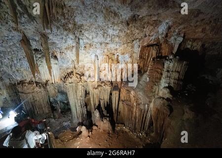 Cueva de Bellamar o grotte di Bellamar, Matanzas, Cuba Foto Stock