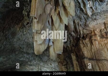 Cueva de Bellamar o grotte di Bellamar, Matanzas, Cuba Foto Stock