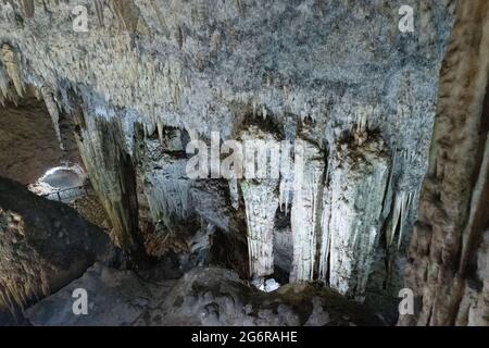 Cueva de Bellamar o grotte di Bellamar, Matanzas, Cuba Foto Stock