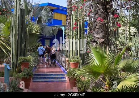 Il Museo YSL e il Giardino Majorelle a Marrakech, Marocco ma Foto Stock