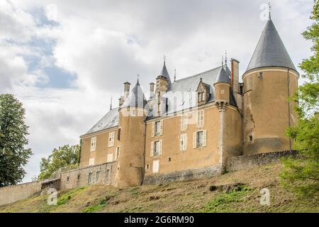 Bellissimo castello vecchio in Francia Foto Stock