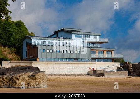 Harbour Bites, Saundersfoot Harbour, Pembrokeshire, Galles, Regno Unito Foto Stock