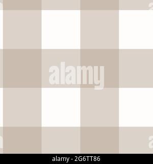 Taupe e lupo bianco plaid sfondo senza cuciture tartan scozzese. illustrazione 12x12 per disegni grafici, elementi di pagina e sfondi. Sq. Geometrico Foto Stock