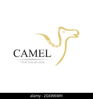 Icona del cammello illustrazione vettoriale design Illustrazione Vettoriale