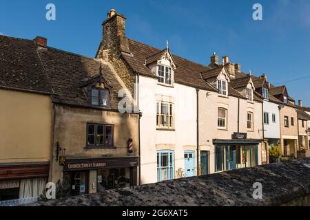 Case d'epoca, Tetbury, Gloucestershire, Regno Unito Foto Stock