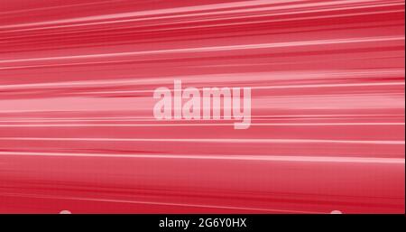 Le tracce di luce bianca si muovono su sfondo rosso Foto Stock