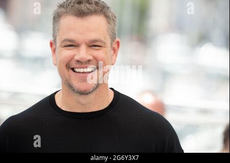 Matt Damon partecipa alla fotocellula Stillwater durante il 74a edizione del Festival di Cannes il 08 luglio 2021 a Cannes, Francia. Foto di David Niviere/ABACAPRESS.COM Foto Stock