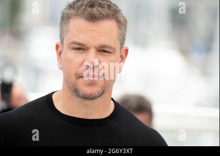 Matt Damon partecipa alla fotocellula Stillwater durante il 74a edizione del Festival di Cannes il 08 luglio 2021 a Cannes, Francia. Foto di David Niviere/ABACAPRESS.COM Foto Stock