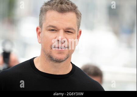 Matt Damon partecipa alla fotocellula Stillwater durante il 74a edizione del Festival di Cannes il 08 luglio 2021 a Cannes, Francia. Foto di David Niviere/ABACAPRESS.COM Foto Stock