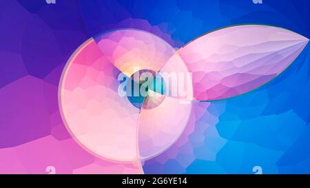 linee geometria mosaico caldo beige arancio verde pastello colori. concetto scienza e istruzione Foto Stock