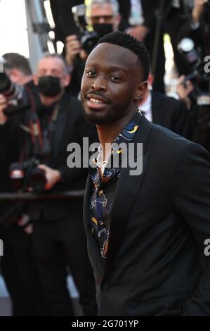 Cannes, Francia. 09 luglio 2021. CANNES, FRANCIA. 9 luglio 2021: Dadju alla prima Benedetta al 74a Festival de Cannes. Credito immagine: Paul Smith/Alamy Live News Foto Stock