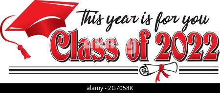 Classe Rosso e Nero di 2022 quest'anno è per voi Banner Illustrazione Vettoriale