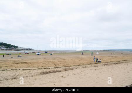 INSTOW, DEVON, INGHILTERRA - 25 Giugno 2021: Instow Beach in Instow Foto Stock