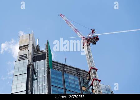 310 metri Torre Vasso progettata da Foster e Partners e sviluppata da HB Reavis, l'edificio più alto della Polonia e dell'Unione europea, a Varsavia Foto Stock