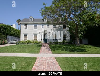 Los Angeles, California, USA 9 luglio 2021 UNA visione generale dell'atmosfera di American Beauty Filming posizione casa/casa al 330 S. Windsor Blvd il 9 luglio 2021 a Los Angeles, California, Stati Uniti. Foto di Barry King/Alamy Stock foto Foto Stock