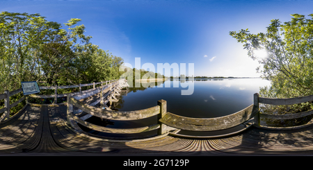 Visualizzazione panoramica a 360 gradi di Filby Broad, Norfolk