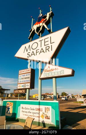 Motel Safari a Tucumcari sulla Route 66 Stati Uniti Foto Stock