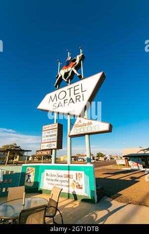 Motel Safari a Tucumcari sulla Route 66 Stati Uniti Foto Stock