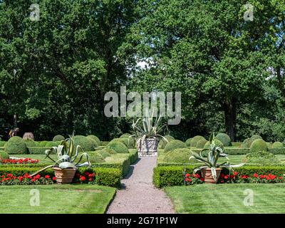 Il parco di Solliden sull'isola baltica svedese di Öland. Solliden è il palazzo estivo della famiglia reale svedese. Foto Stock
