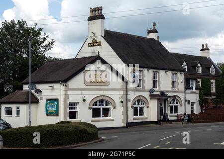 The Railway pub, Shenstone, Staffordshire, Inghilterra, Regno Unito Foto Stock