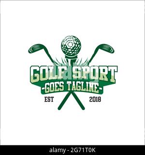 golf sport creativo / logo design ispirazione Illustrazione Vettoriale