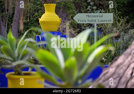Il Museo YSL e il Giardino Majorelle a Marrakech, Marocco ma Foto Stock