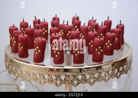 Candele marocchine bohémien . matrimonio marocco Foto Stock